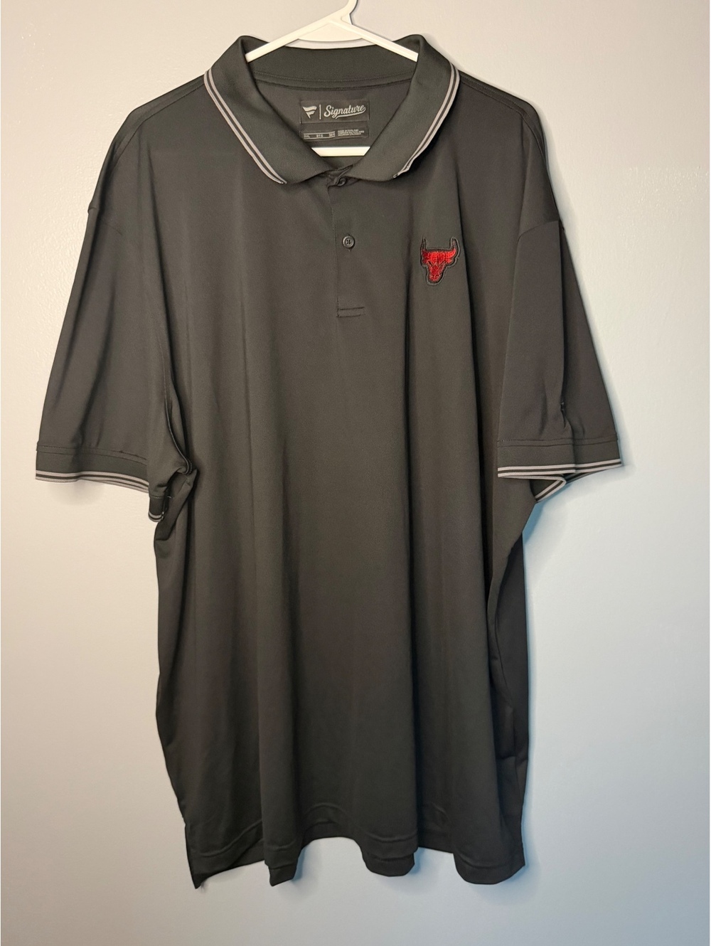 Fanatics Signature Men's Black Chicago Bulls Polo Shirt Size 3XL